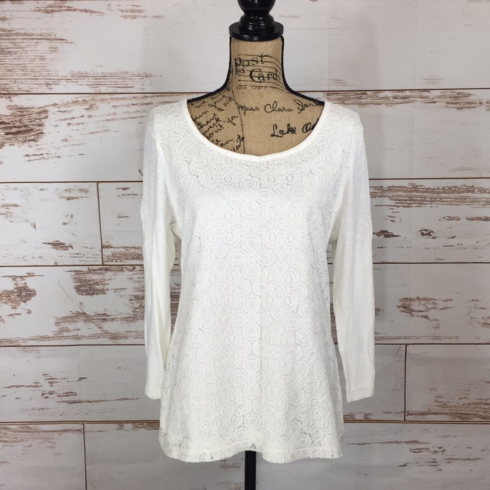 Cream Lace Blouse